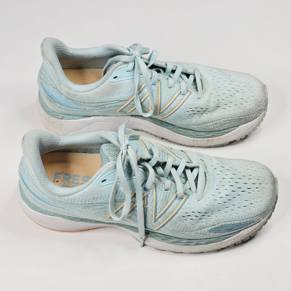 New Balance Fresh Foam X 860v12 Women's Running Shoes Light Blue Size 10 Gym